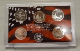 2003 Silver Proof State Quarters Set, No Box