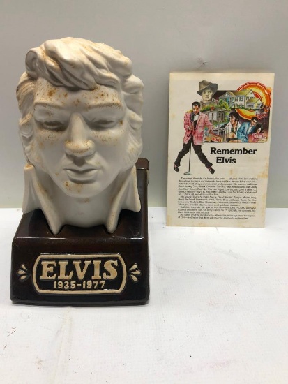 Elvis Limited Edition Bust Decanter from McCormick, Sealed & Full w/ Box