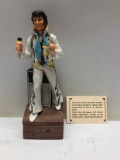A First in a Series Mini Elvis Decanter with Grenadine by McCormick, Sealed & Full w/ Box