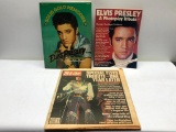 (3) Antique Elvis Magazine, Vintage Elvis Newspaper, Antique Elvis Scrapbook,