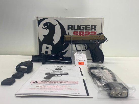 Ruger SR22 Model: 03617 .22 Cal LR Burnt Bronze Anodized Alum. SN: 367-11128