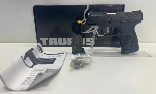 Taurus PT111 G2 9mm SN: TIY80219 Semi-Auto Pistol, 2 Mags 12 Shot, Blued