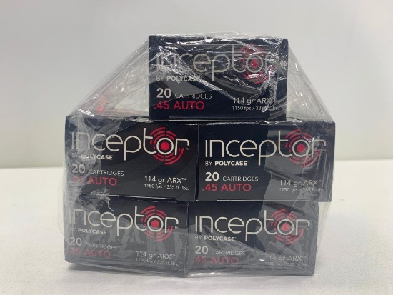 Inceptor ARX Self-Defense .45 Auto 114 gr ARX