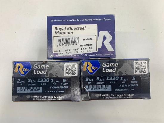 Rio Game Load TGHV365 2 3/4 in 5 Shot 12 Guage / Royal Magnum 3mm BB Shot
