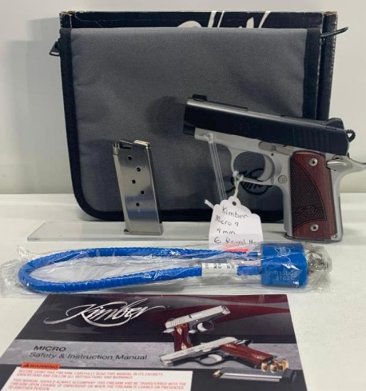 Kimber Micro 9 9mm 6 Round Mag Rosewood (2-Tone) SN: PB0019176