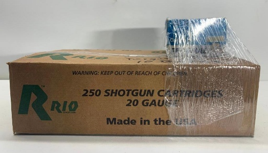 Rio 20 Guage 250 Shotgun Cartridges / Partial Box Game Load 8 shot