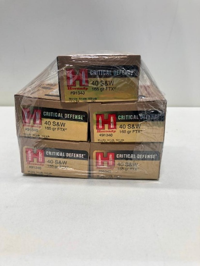 Hornady Critical Defense 40 S & W 165 GR FTX