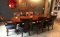 Exclusive Hardwood Dining Room Table & Chairs w/ 2 Leaves, 45in Wide, 9 Feet Long, Leaves 19inx45in