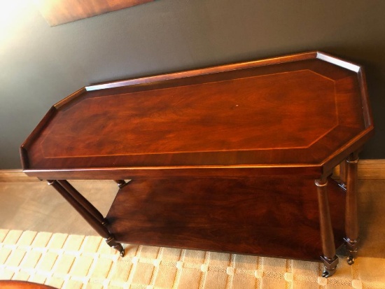 Wooden Side Table, Stain Matches the Dining Room Table in Lot 7