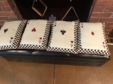 Card and Poker Pillows, Aces of Each Suit, Very Nice