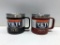 (2) Yeti Rambler 14oz Mugs - Black & Red