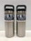 (2) Two Yeti Rambler 18oz Bottle Stainless Steel