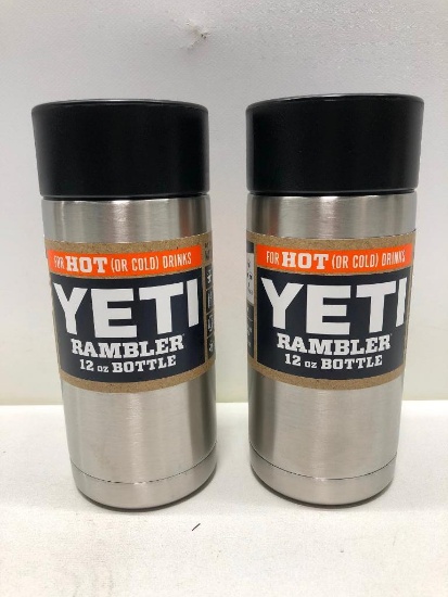 (2) Two Yeti Rambler 12oz Bottle MSRP: $29.99