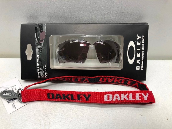 (2) Oakley Prizm Daily Polarized Flak 2.0 XL, Oakley Red Line Lanyard MSRP: $10.00