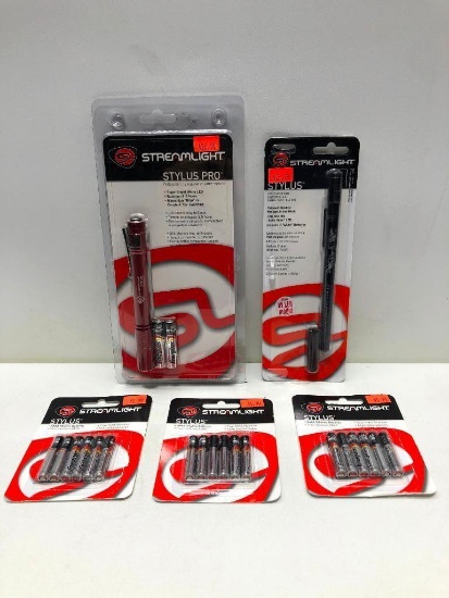 (5) Streamlight Stylus MSRP: $25.99, Streamlight Stylus Pro MSRP: $26.99, Three Packs