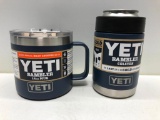 (2) Yeti Rambler Colster Navy, Yeti Rambler 14oz Mug Navy