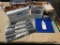 (8) Absolut Vodka Bartender Supplies, Napkin Caddy, Bar Mats, Tray