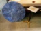 36 in. Diameter x 30 in. Single Pedestal Cocktail Table w/ Blue Laminate Top