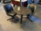 24in. x 29in. Cocktail Table w/ 2 Nice Swivel Chairs