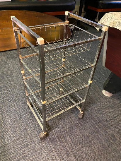 Rolling Organizer Cart 33x14x16in