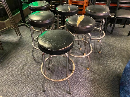 6 Swivel Barstools; Need to be Recovered