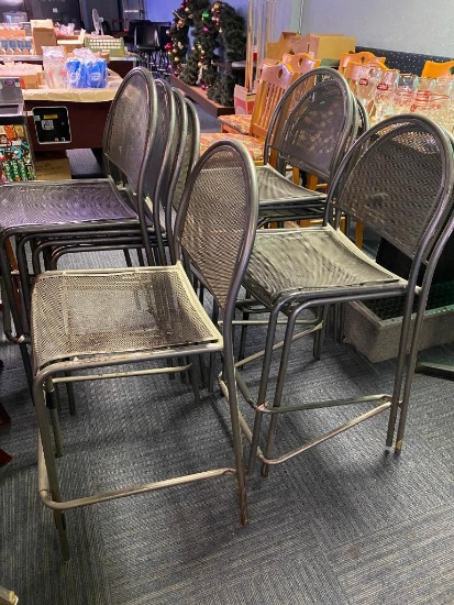 10 Metal Bar Stools / Pub Chairs