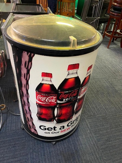 Merchandiser Ice Refreshments Cooler w/ Coca-Cola Logos