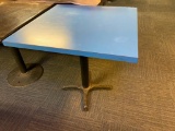 Laminate Top Restaurant Table 30x30in.- Blue