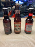 (3) Budweiser King Bottle; Olympics, Bud Light