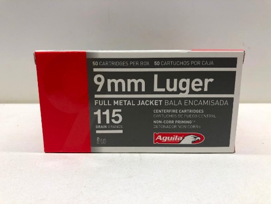 Lot of 3 Boxes 9mm Luger Full Metal Jacket 115 Grain Ammo - 150 Rounds