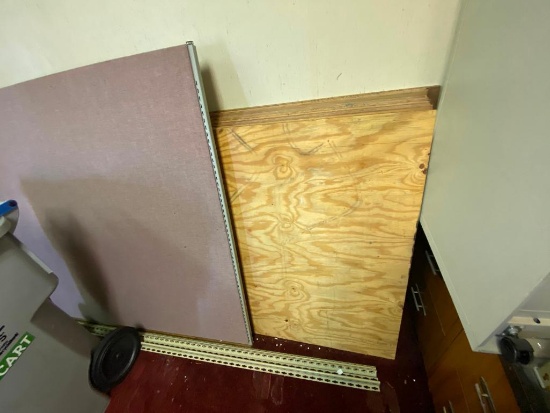 Walker, Sheet of Plywood and 19 Sheets of Masonite Fiber Boards 1/8in