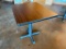 Restaurant Table, Laminate Top, Steel Pedestal Base, 24in x 30in x 30in