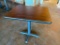 Restaurant Table, Laminate Top, Steel Pedestal Base, 24in x 30in x 30in