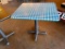 Restaurant Table, Laminate Top, Steel Pedestal Base, 24in x 30in x 30in