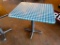 Restaurant Table, Laminate Top, Steel Pedestal Base, 24in x 30in x 30in