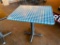 Restaurant Table, Laminate Top, Steel Pedestal Base, 24in x 30in x 30in