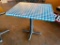 Restaurant Table, Laminate Top, Steel Pedestal Base, 24in x 30in x 30in