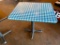 Restaurant Table, Laminate Top, Steel Pedestal Base, 24in x 30in x 30in