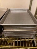 Lot of 12 1/2 Size Aluminum Sheet Pans, 9in x 13in by Focus No. 900450 - Sold 12x$