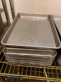 Lot of 12 1/2 Size Aluminum Sheet Pans, 9in x 13in by Focus No. 900450 - Sold 12x$