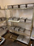 Stainless Steel Wire Stationary Shelving Unit by Central Restaurant Products: 48in x 18in x 75in