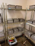 Stainless Steel Wire Stationary Shelving Unit by Central Restaurant Products: 48in x 18in x 75in