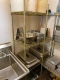 Stainless Steel Wire Stationary Shelving Unit by Central Restaurant Products: 36in x 18in x 75in