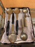 Lot of 5 Kitchen Utensils, Serving Spoons, Scoops