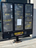 Northwest Sign 3-Panel Drive-Thru Menu Board, Light Up w/ Speaker, Headsets & Interior Touch Screen