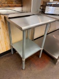 Stainless Steel Prep Table w/ Undershelf 24in x 24in x 36in