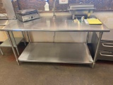 Stainless Steel Prep Table w/ Undershelf 72in x 36in x 36in
