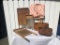 Antique Washboards, Clothes Pin Bag and Baskets