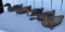 Lot of Five Mallard Wodoen Decoys