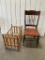 Chair and Baby Crib or Doll Crib